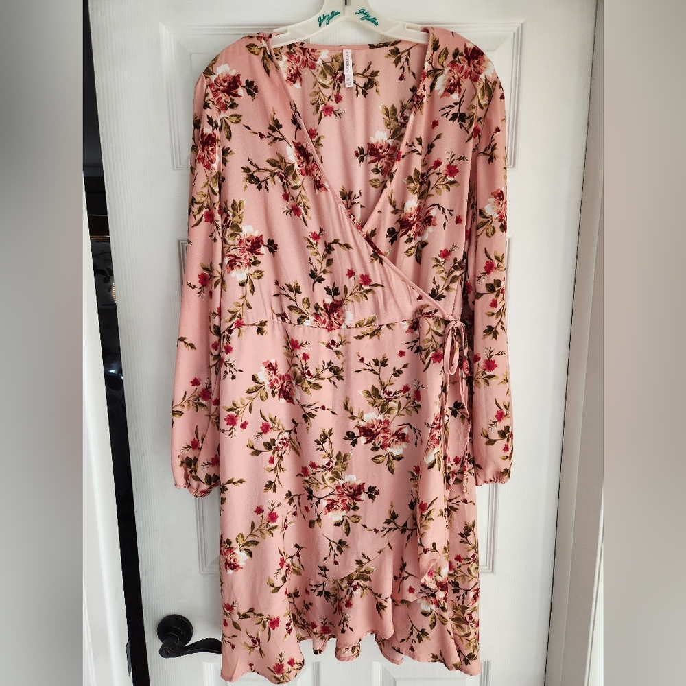 Xhilaration Floral Wrap Dress